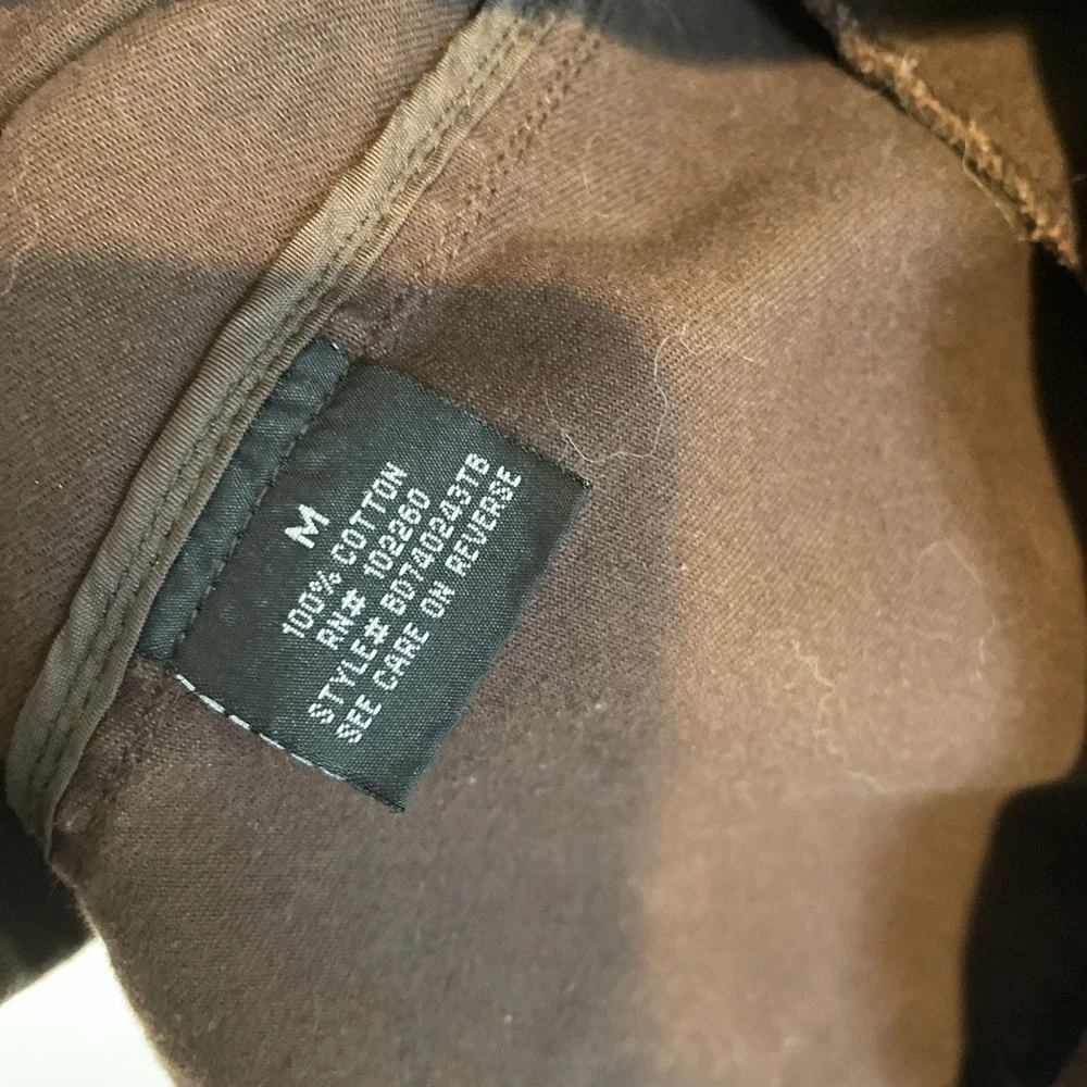 BB Dakota Utility Cargo Trench Jacket Coat Full Zip Brown M Y2K aso Bella‎ swan - Picture 11 of 11